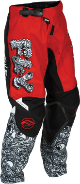 Pantalon Fly Kinetic Mutante Rojo/Blanco/Negro Niño